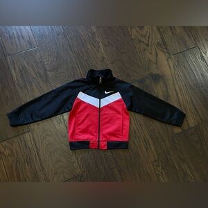 Nike Red Black White Track Jacket Boys Size 3T, EUC